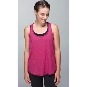 Lululemon 105 F Singlet in Heathered Bumble Berry